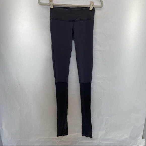 PURE BARRE BY SPLITS 59 GRAY LEG WARMER RIBBED LEGGINGS - Picture 2 of 16